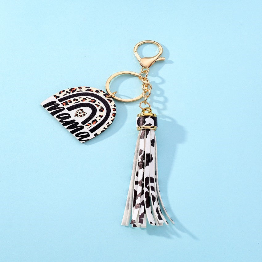 Wholesale Tassels MAMA Wooden Sign Keychains